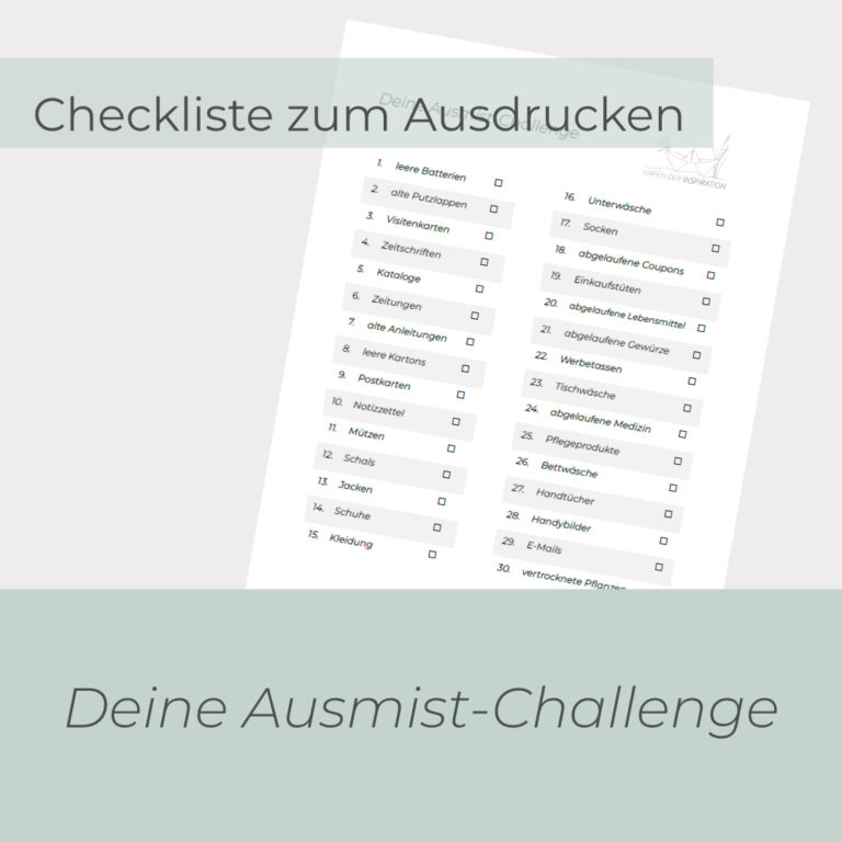 Deine Ausmist-Challenge